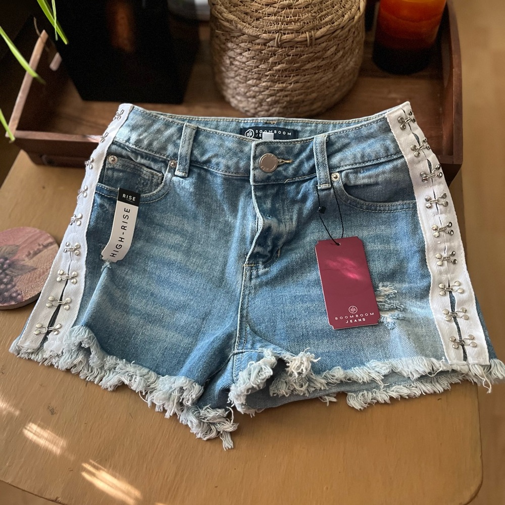 Boom Boom Blue High Rise shorts jeans size 3